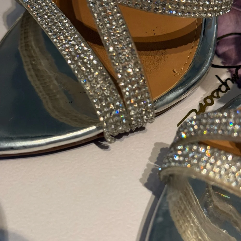 Elegant Silver Strappy Heels - Picture 12 of 12